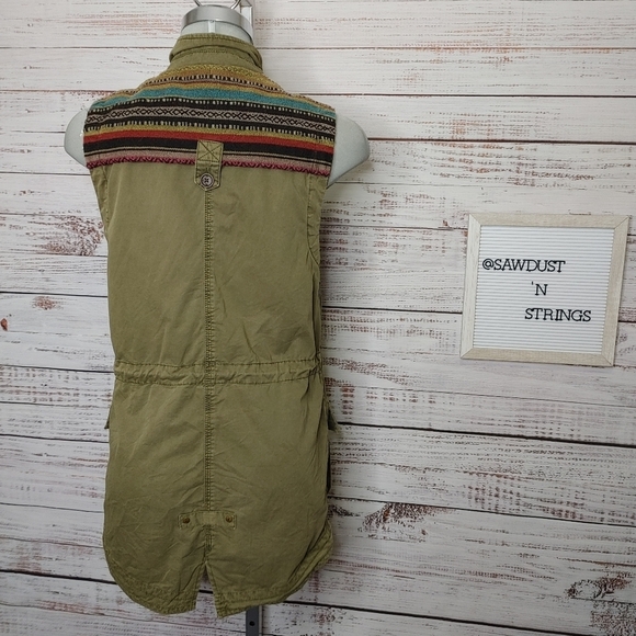 Roots Woven Utility Vest Size XS - Picture 7 of 16